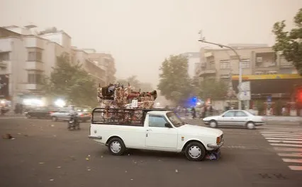 گرد و خاک در خوزستان و کرمانشاه + فیلم