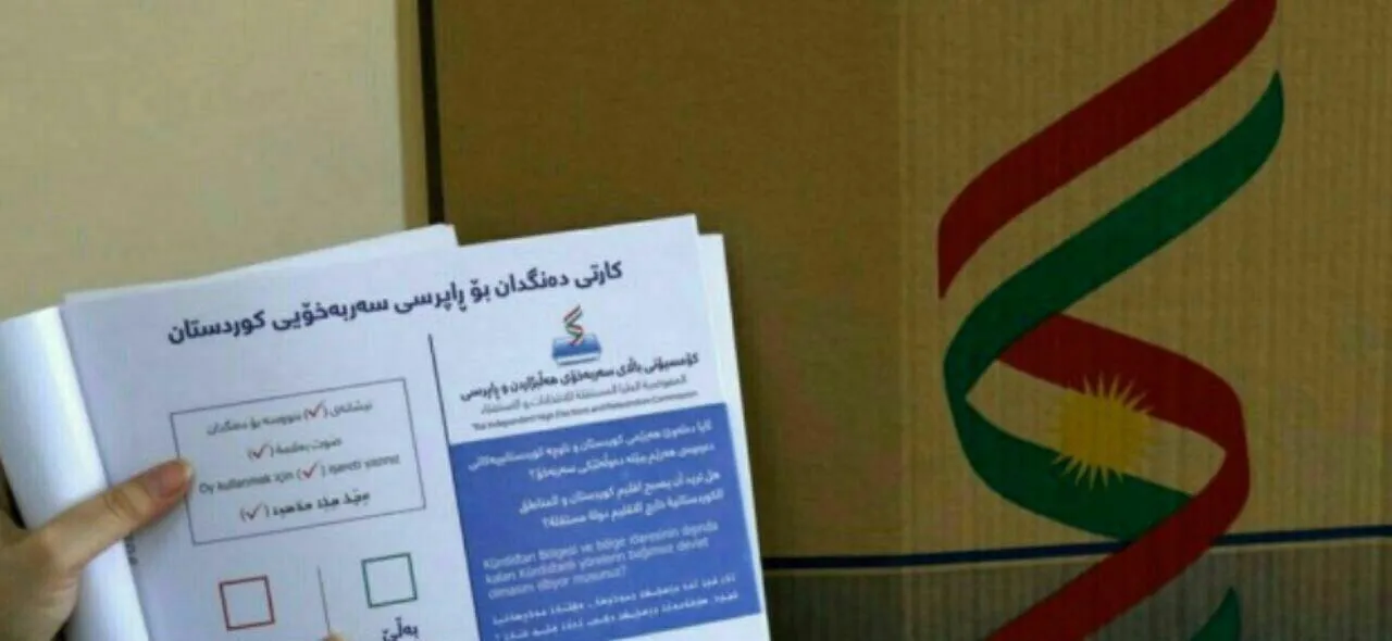برگه‌های رای همه‌پرسی استقلال کردستان عراق +عکس