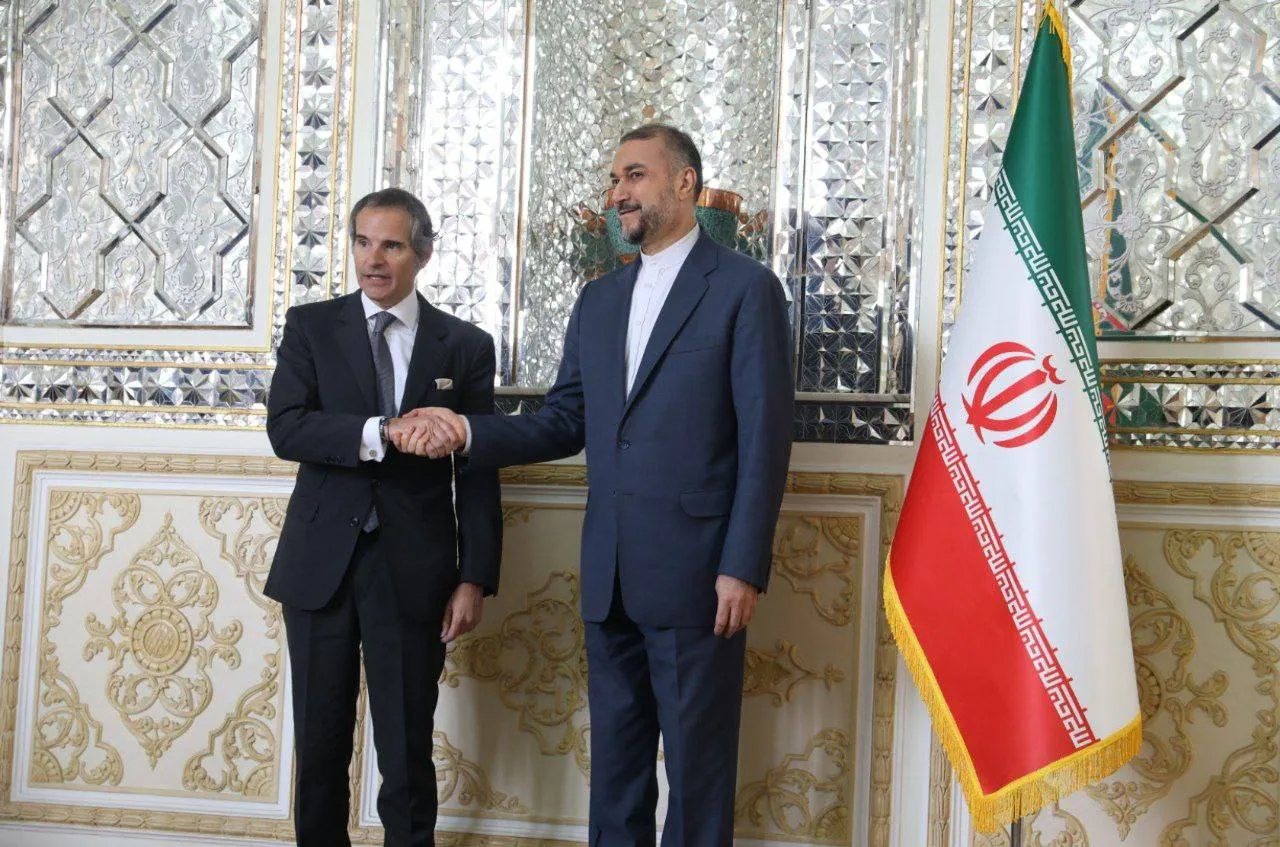 دیدار رافائل  گروسی با امیرعبداللهیان