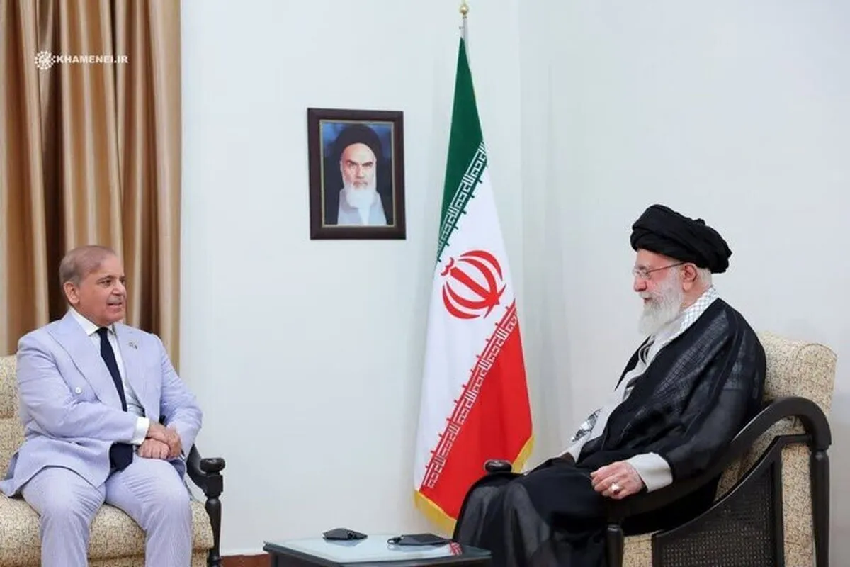 Leader receives Pakistani PM for a meeting