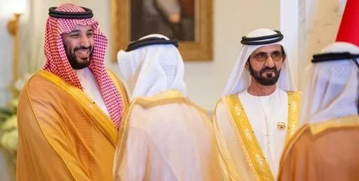 دیدار بن سلمان با حاکم دبی +عکس