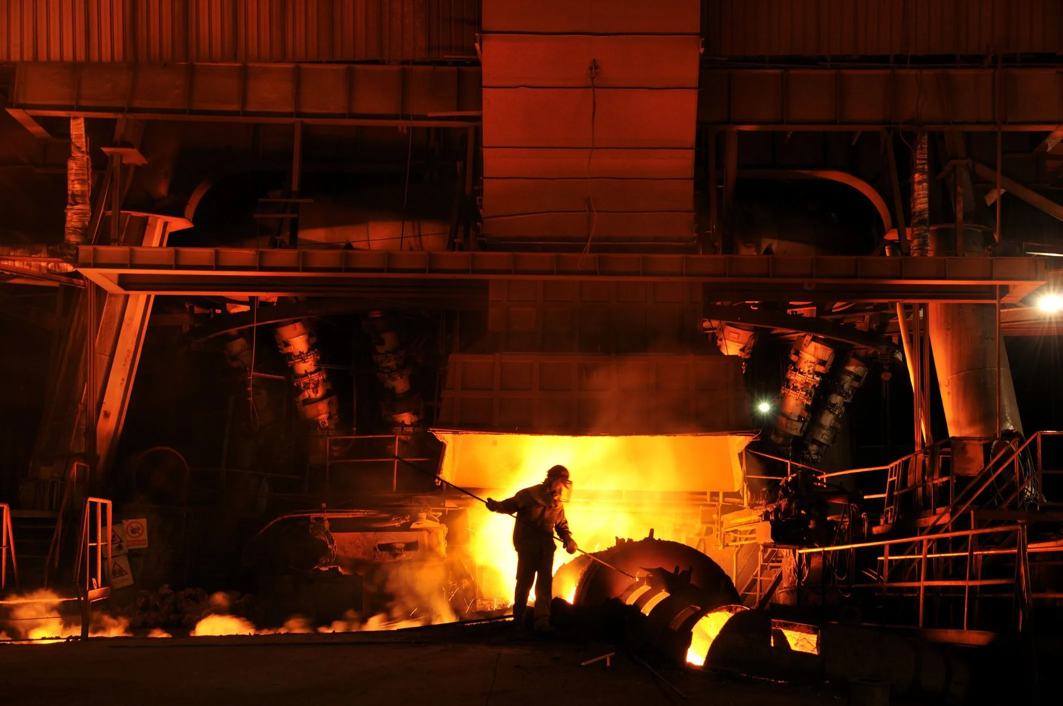 Steel Output Up 13.7%