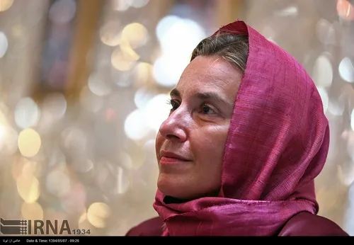 دیدار موگرینی با لاریجانی و زنان مجلس +عکس