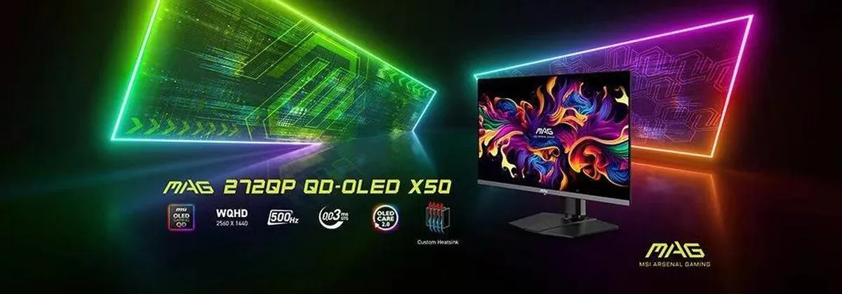 MSI با مانیتورهای QD‑OLED ۵۰۰ هرتزی خود، استاندارد تازه‌ای برای گیمرهای حرفه‌ای گذاشت