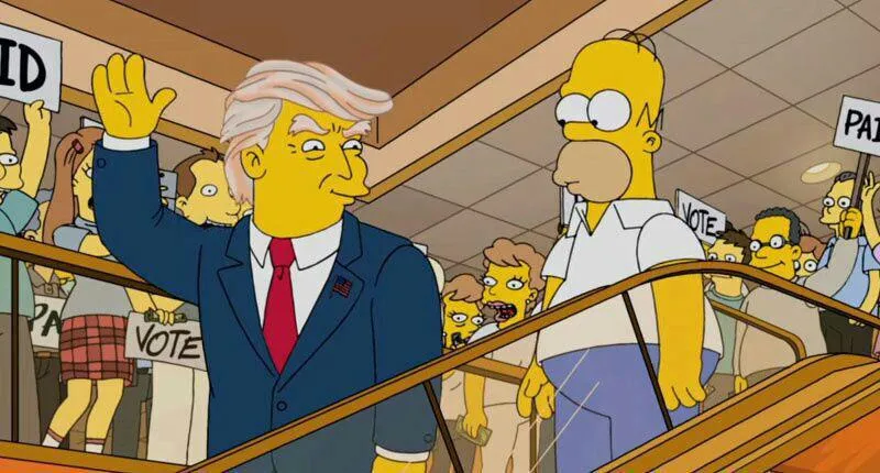 پیش بینی جالب ریاست جمهوری ترامپ در کارتون سیمپسونها، سال ۲۰۰۰!