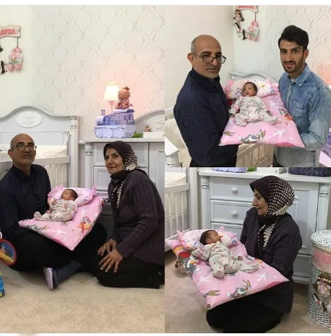 عکس یادگاری خانواده ستاره محبوب برانکو