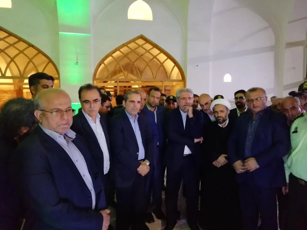 بازدید شبانه مونسان از مسجد جامع سوخته ساری