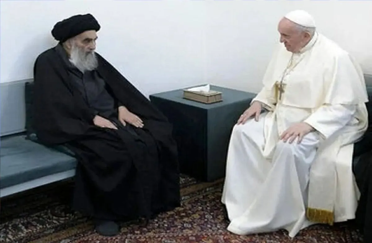دفتر آیت‌الله سیستانی درگذشت پاپ فرانسیس را تسلیت گفت