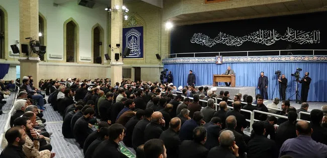 برگزاری مراسم عزاداری شهادت امیرالمومنین با حضور رهبر انقلاب