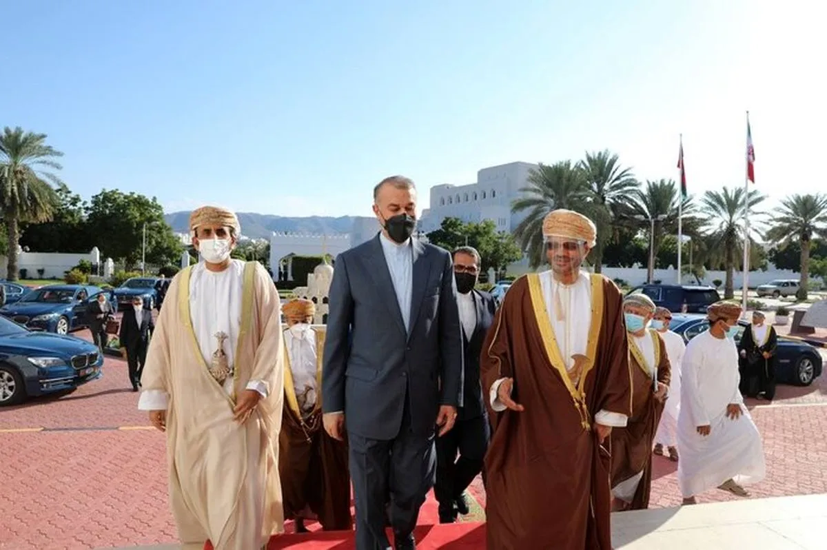 دیدار و گفت‌وگوی امیرعبداللهیان با وزیر خارجه عمان