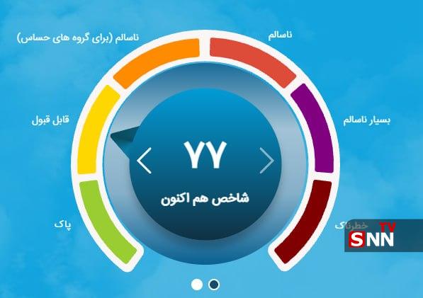 هوای تهران قابلقبول شد / آخرین وضعیت آلودگی پایتخت هوای تهران قابلقبول شد / آخرین وضعیت آلودگی پایتخت
