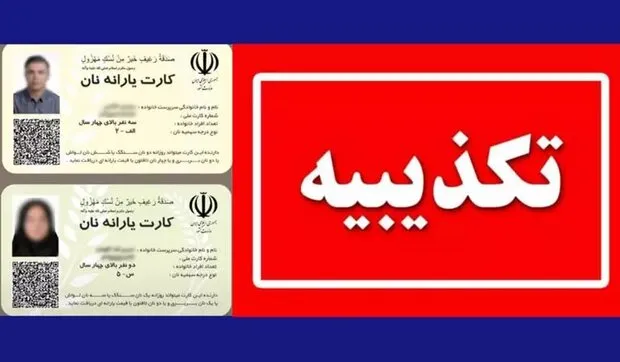 صدور کارت یارانه نان از اساس کذب است