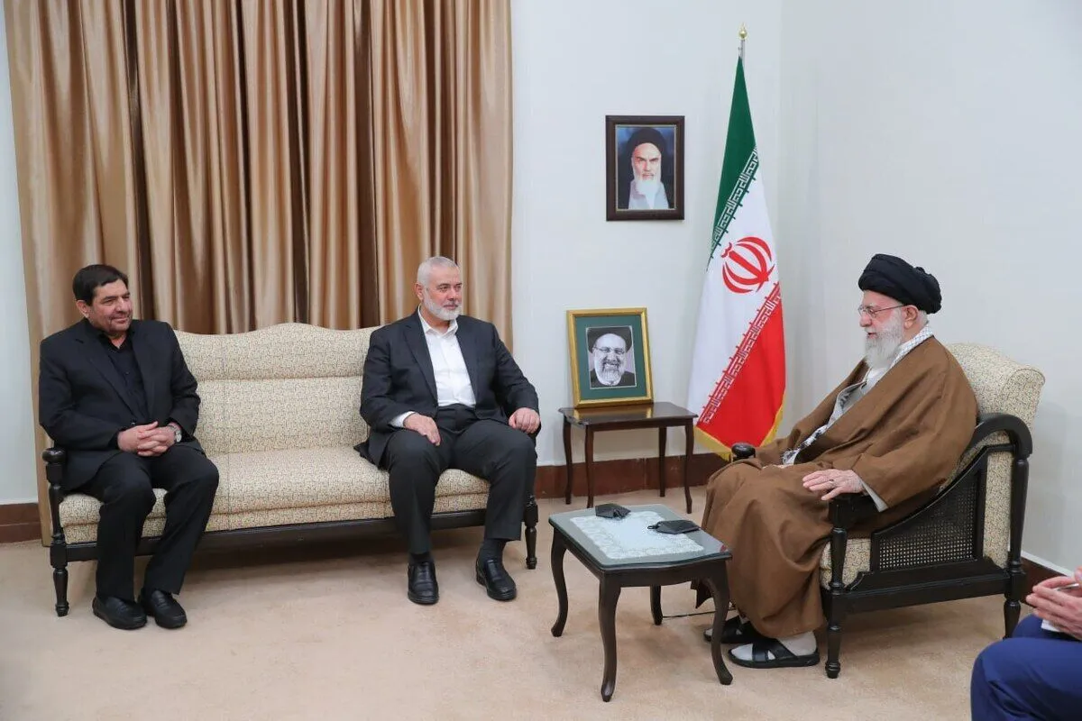اسماعیل هنیه با رهبر معظم انقلاب دیدار کرد