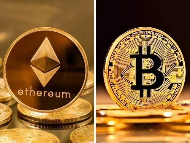 بیت‌ کوین و اتریوم در دو جهت مخالف