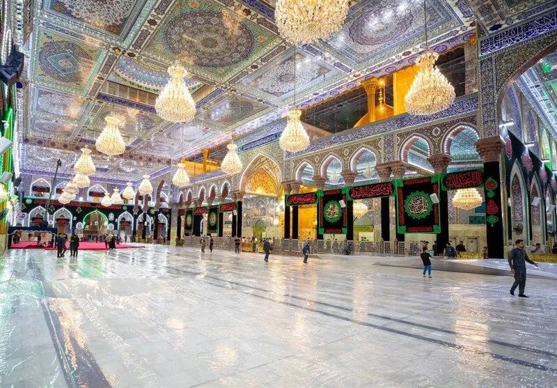 رونمایی از نقاشی میر و علمدار + فیلم