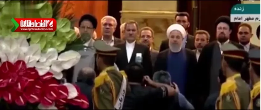 ادای احترام و تجدید پیمان اعضای دولت با آرمان‌های امام +فیلم
