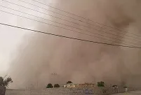گرد و خاک گریبان یزد را گرفت +عکس
