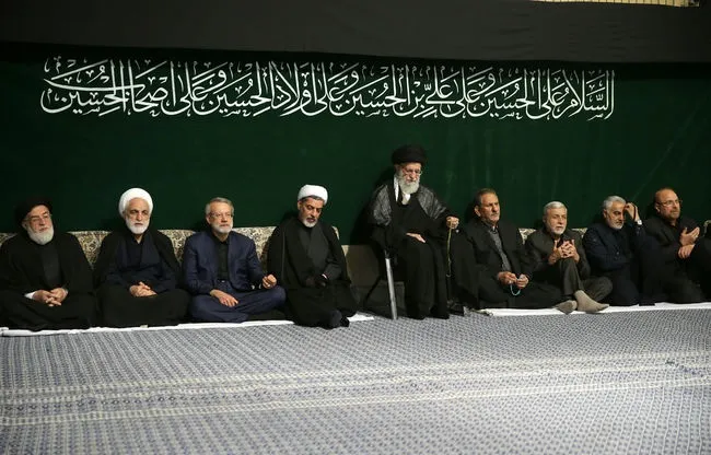 برگزاری عزاداری حضرت اباعبدالله با حضور رهبر انقلاب