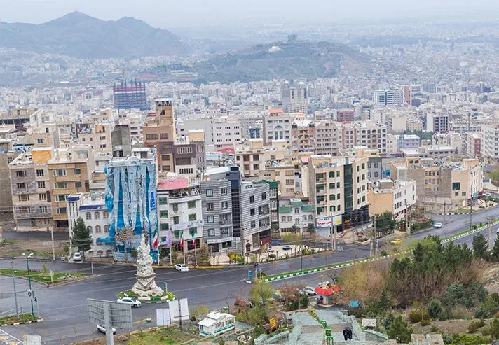به رگبار بستن ساختمان شهرداری البرز +فیلم