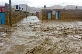 مسدود شدن راه 7روستای خراسان شمالی بر اثر سیل