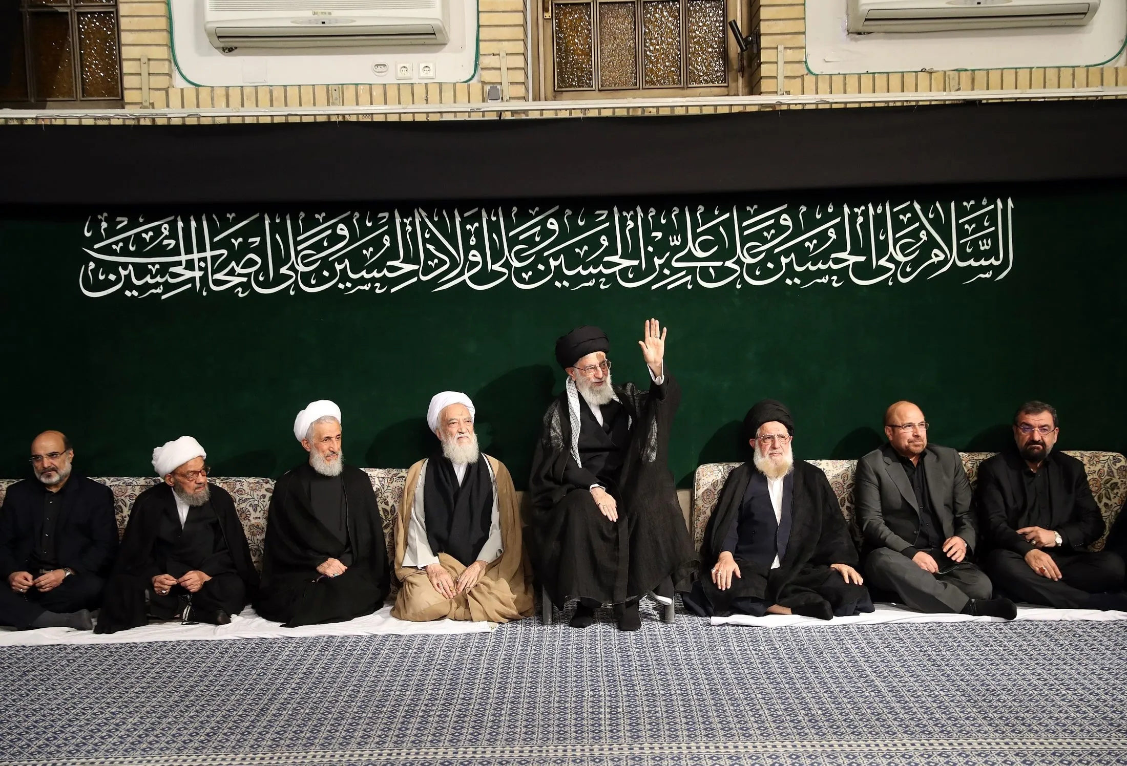 برگزاری دومین شب مراسم عزاداری اباعبدالله الحسین (ع) در حضور رهبر انقلاب