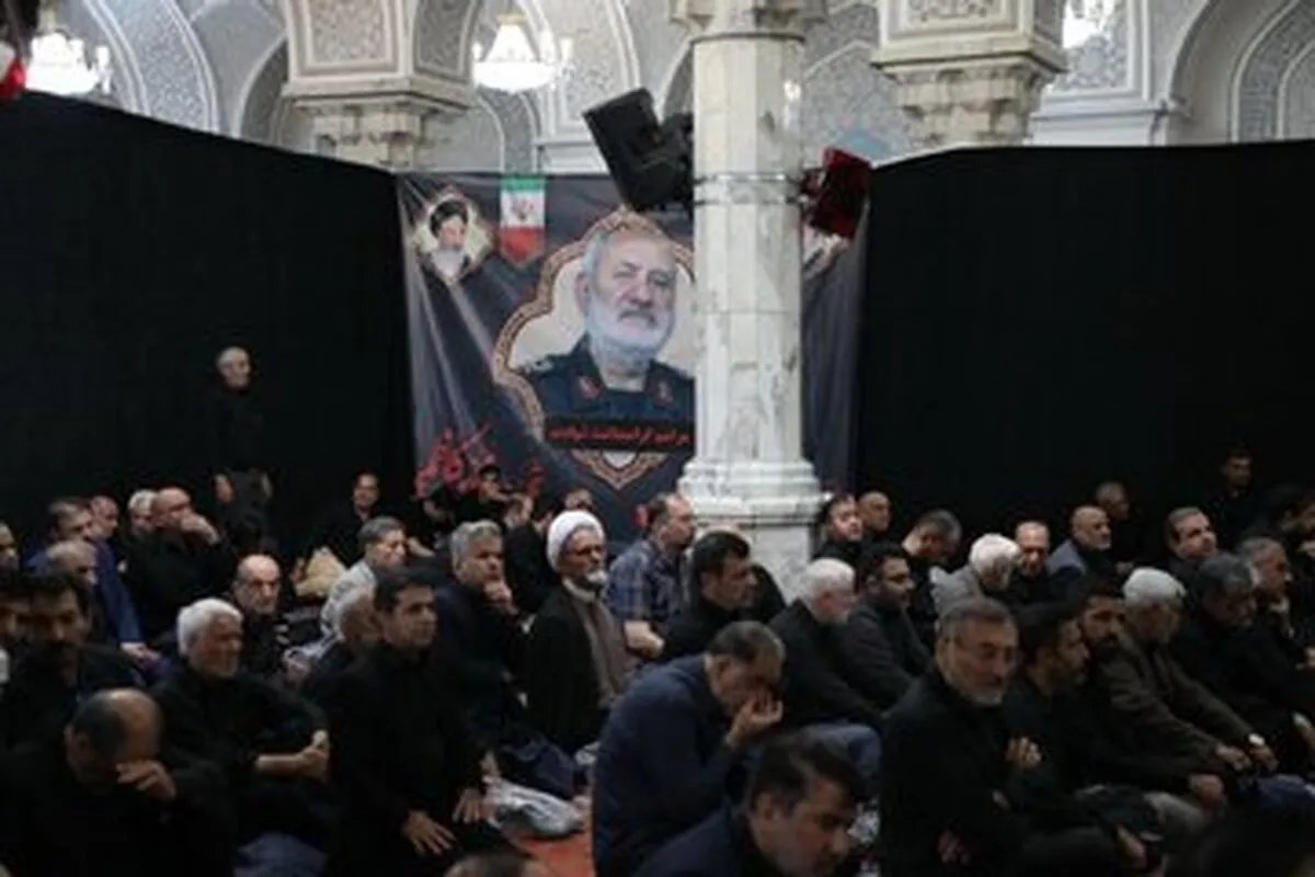 حضور پزشکیان و قالیباف در مراسم ختم شهید سردار محمد کاظمی + عکس