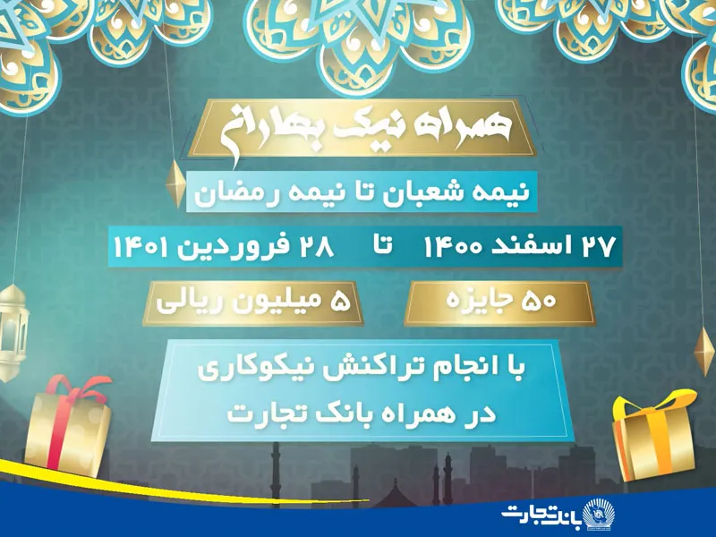 همراهی ۲۰ میلیارد ریالی خیرین در پویش همراه نیک بانک تجارت
