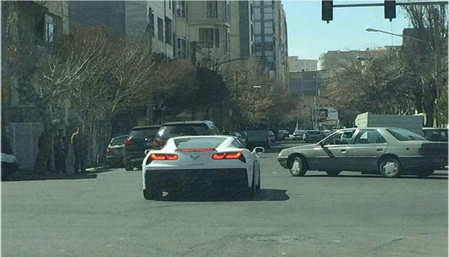 شورولت کوروت بدون پلاک در ایران! +عکس