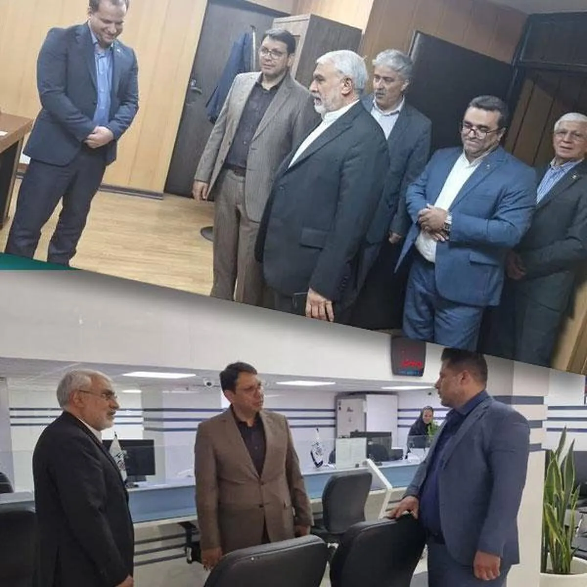 بازدید دكتر جوادی، مديرعامل موسسه اعتباري ملل، از واحدهای خدمت رسان صف و ستاد