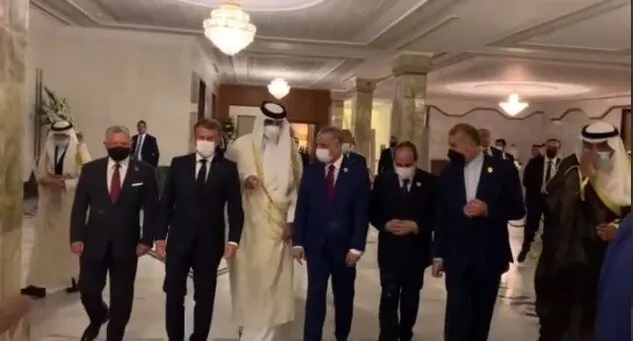 امیرعبداللهیان با رییس‌ جمهور مصر در نشست بغداد دیدار کرد + عکس