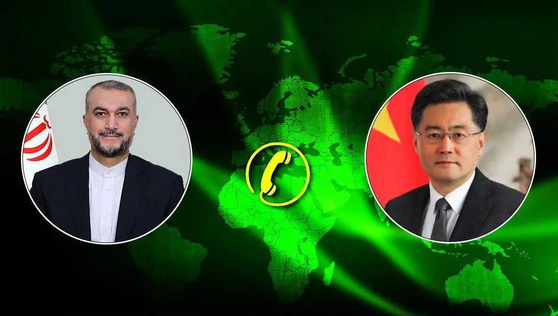 گفت و گوی تلفنی امیرعبداللهیان با وزیر خارجه جدید چین