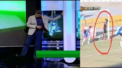وقتی فردوسی‌پور در برنامه زنده حرکت شربتی را تقلید می‌کند +عکس