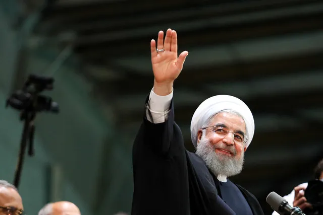 سخنرانی روحانی در ورزشگاه تختی اهواز