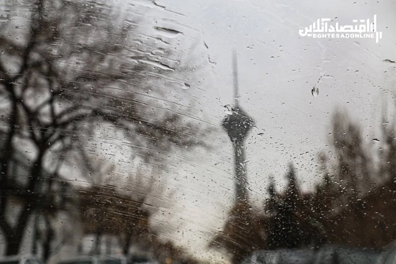 بارش شدید باران در تهران + فیلم