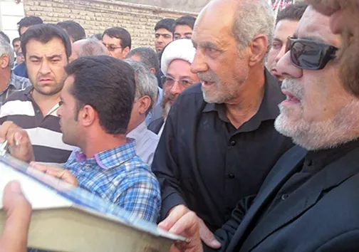 محمدرضارحیمی در تشییع همسرش +تصاویر