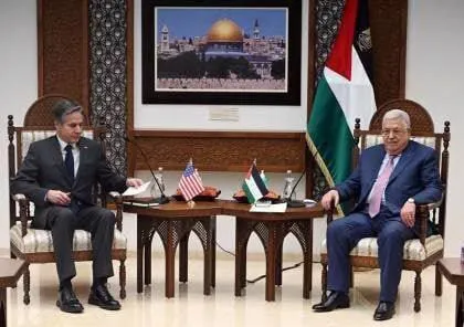 آنتونی بلینکن با محمود عباس رییس تشکیلات خودگردان‌‌ دیدار کرد