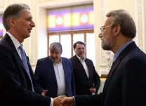 دیدار هاموند با لاریجانی +عکس