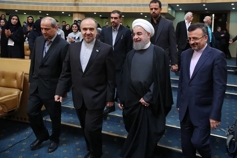 مراسم تجلیل از قهرمانان المپیک با حضور روحانی آغاز شد