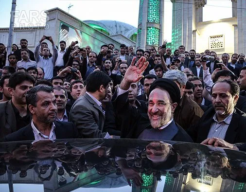 مراسم هفتم پدر همسر خاتمی +تصاویر