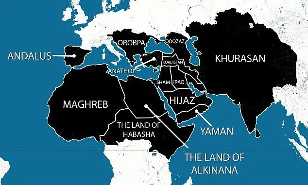 انتشار نقشه کشور تروریست‌های تکفیری!