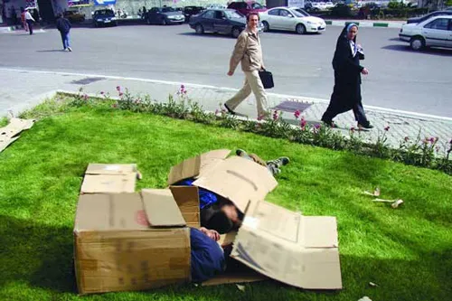 شب‌های سرد کارتن‌خوابی