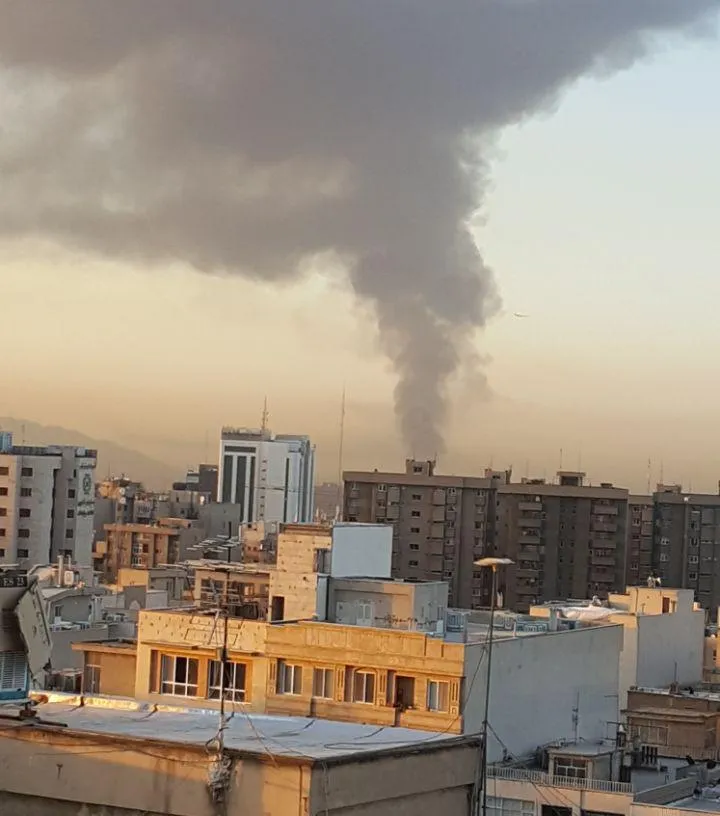 دود غلیظ آسمان جنوب تهران را فرا گرفت