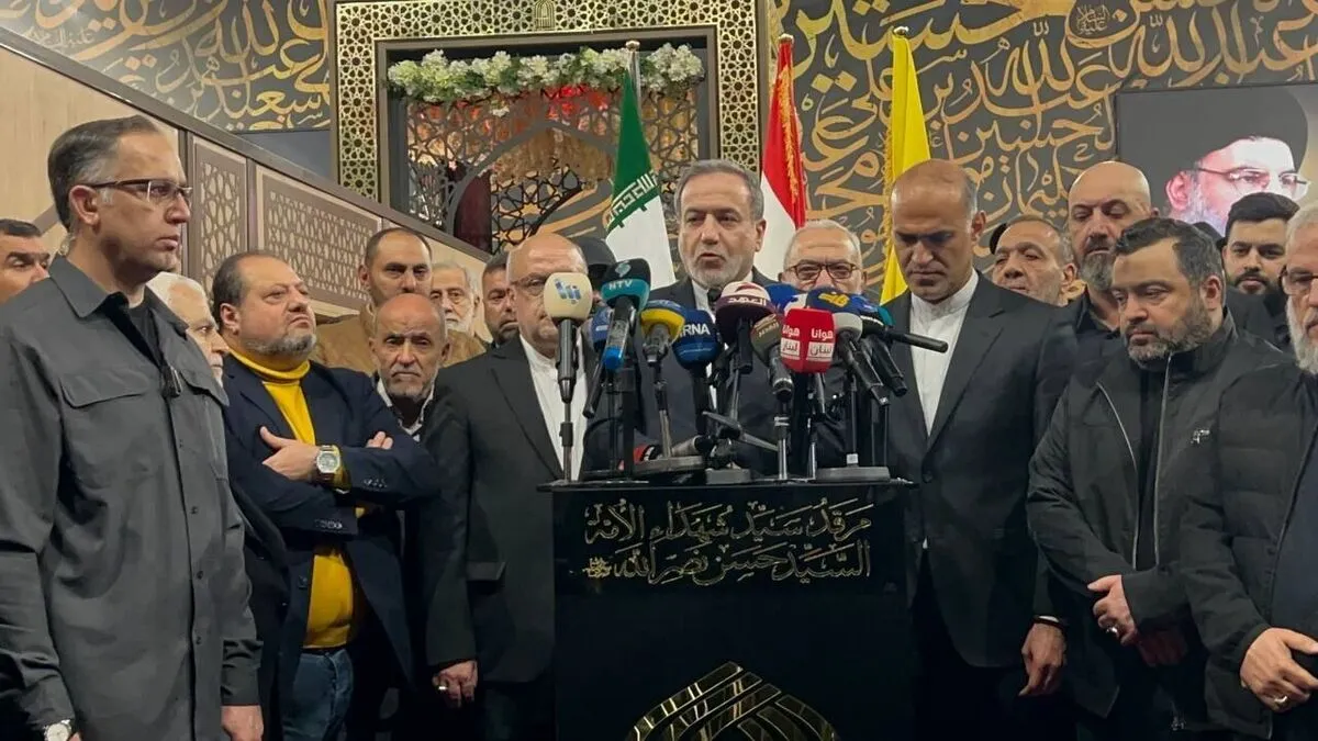 Araghchi: Iran supports national unity in Lebanon