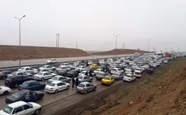 بارش باران در محورهای شمالی