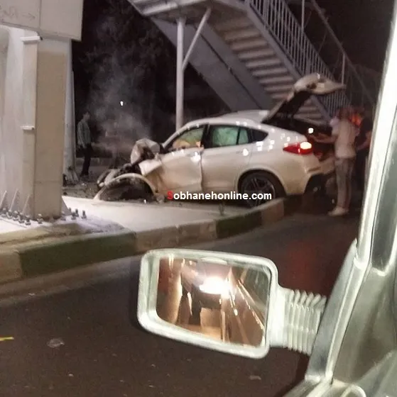 انهدام عجیب BMW در ایران +عکس