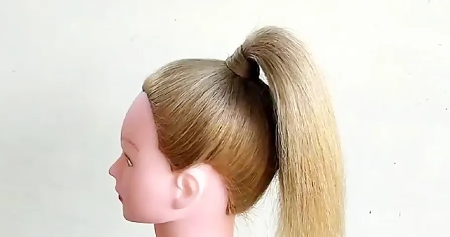 آموزش شنیون باز ساده + فیلم