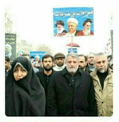 فرزندان آیت‌الله هاشمی در مراسم راهپیمایی ۲۲ بهمن +عکس