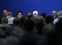 دیدار جانبازان 70 درصد با روحانی +عکس