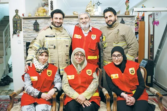 خانواده آتش نشان +عکس