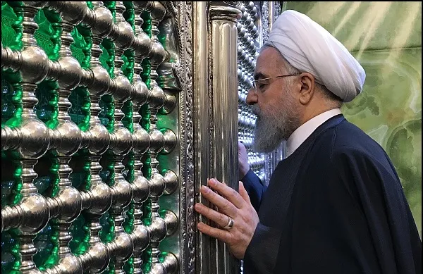 تشرف روحانی به نجف اشرف +فیلم
